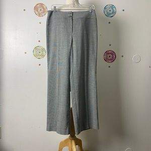 Offer  Jones New York Stretch grey white tiny lined dress pants size 8 spring